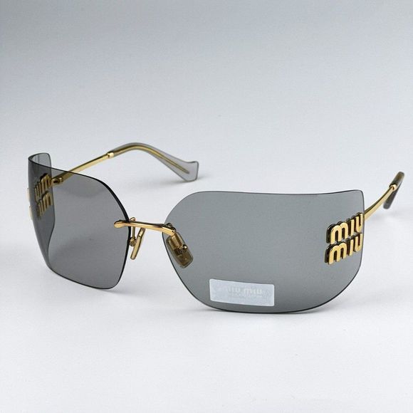Miu Miu | Accessories | New Miumiu Mu54ys 5ak3b Gold Light  display picture 2